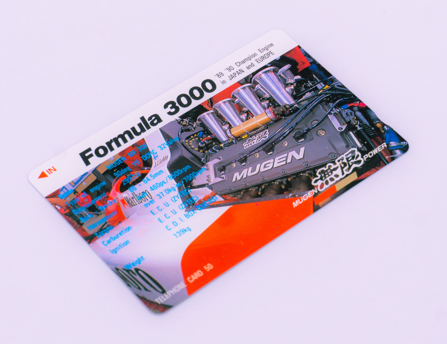 Mugen Formula 3000 Engine Telephone Card